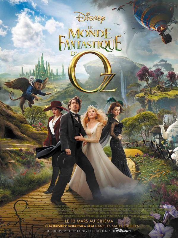 Affiche du film Le Monde fantastique d’Oz, réalisé par Sam Raimi, distribué par Walt Disney Pictures, sorti en 2013.