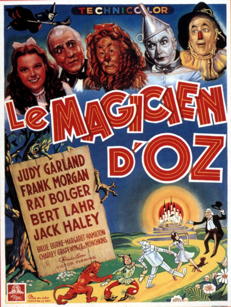Affiche du film Le Magicien d’Oz, réalisé par Victor Fleming, 1939.