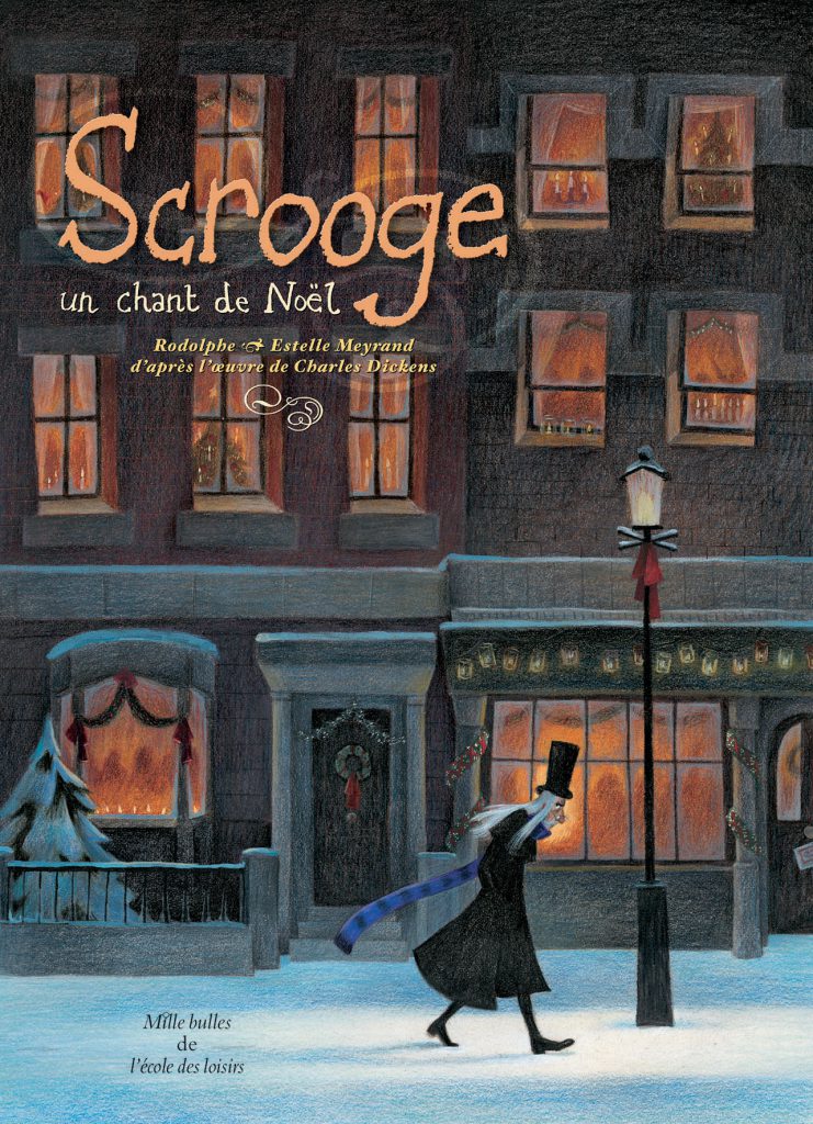 Couverture de la bande dessinée « Scrooge, un chant de Noël », Charles Dickens, illustré par Estelle Meyrand