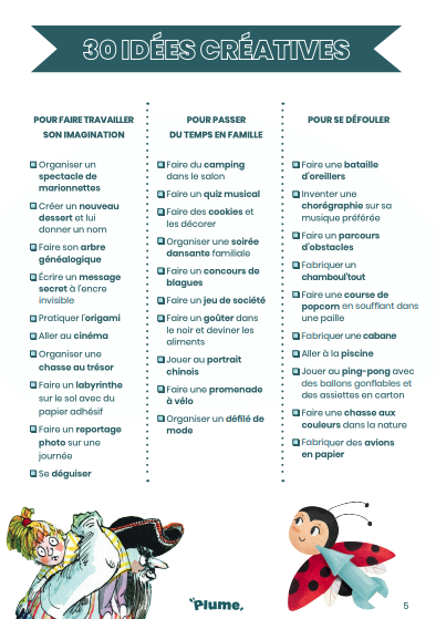 30 idées créatives d'activités à faire pendant les vacances scolaires